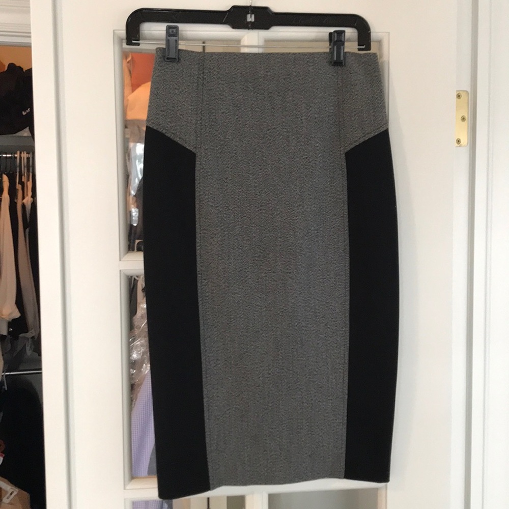 Express color block skirt